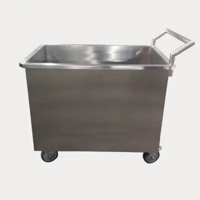 Stainless Steel Laundry Linen Trolley manufacturer in Delhi